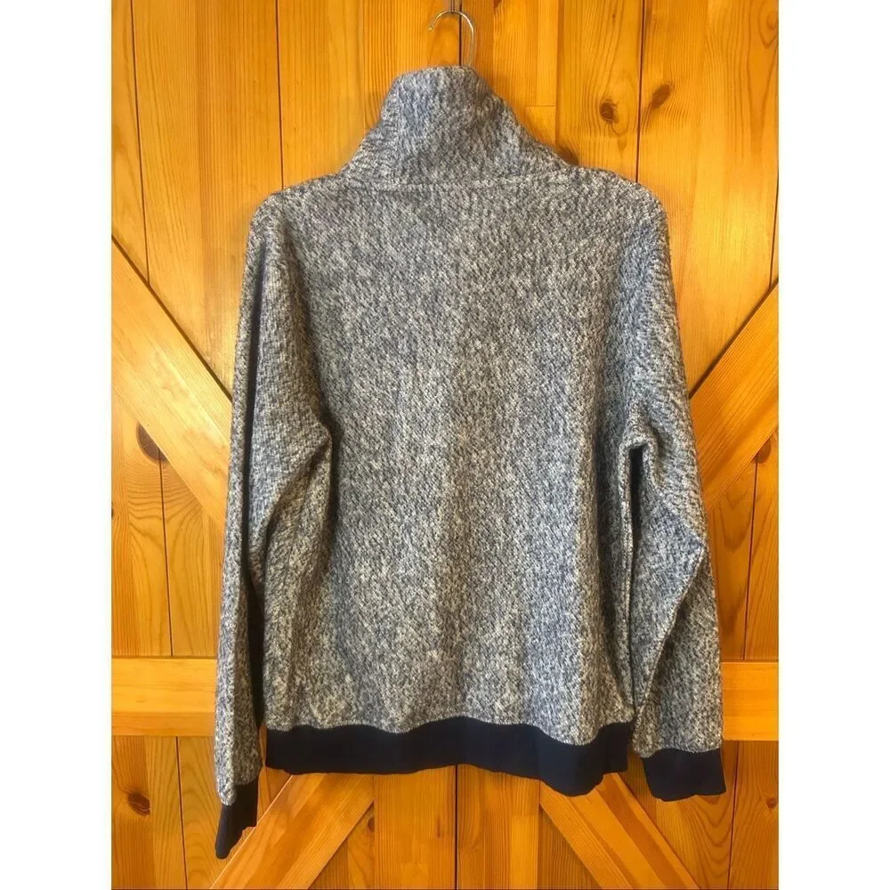 L.L.Bean Men’s Fleece Pullover Sweater Navy Heather NWT Size S Reg (5945)